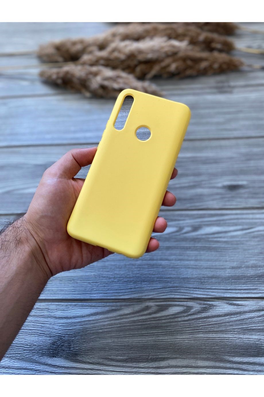 Huawei Y9 Prime 2019 Sarı Lansman Kılıf