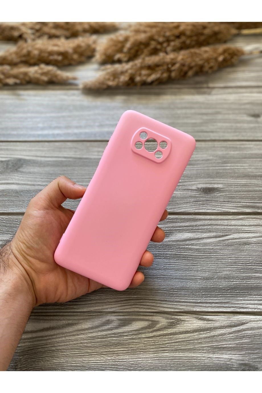 Poco X3 / X3 Nfc / X3 Pro Pembe Kamera Korumalı Lansman Kılıf