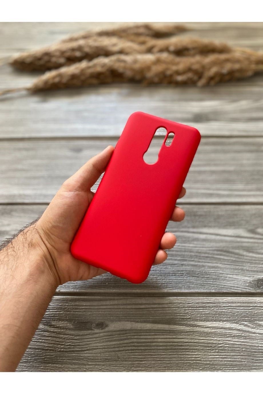 Redmi 9 Kırmızı Lansman Kılıf