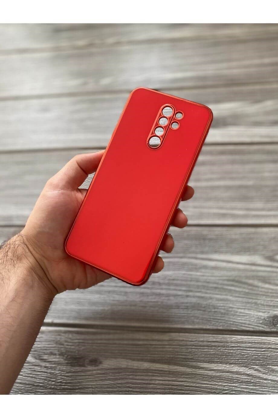 Redmi 9 Kırmızı Premium Silikon Kılıf