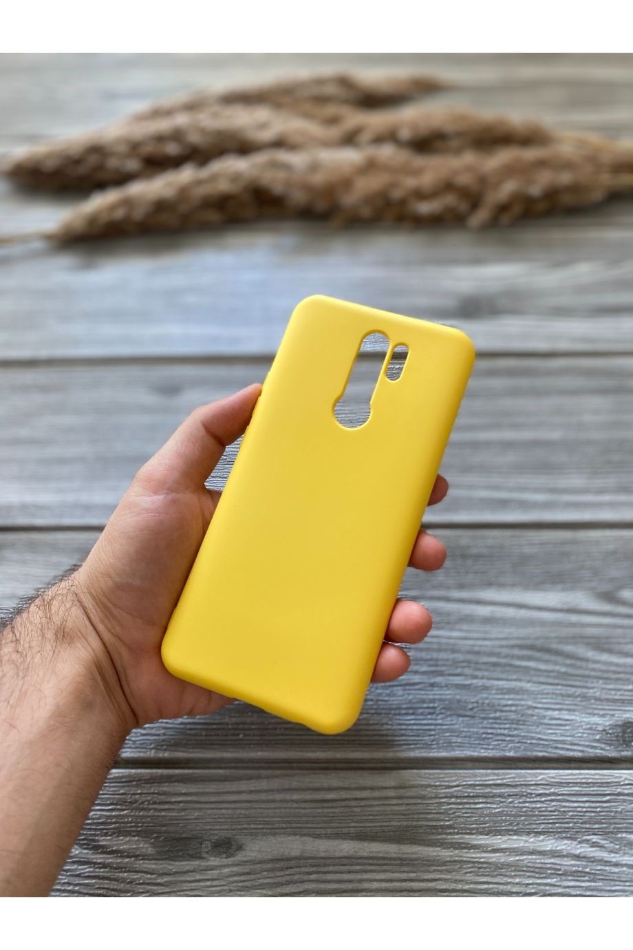 Redmi 9 Sarı Lansman Kılıf