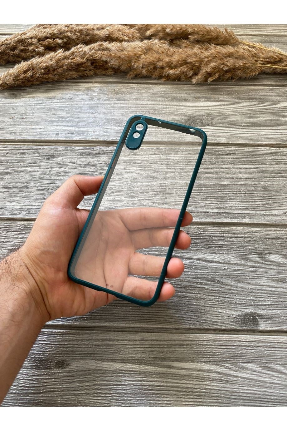 Redmi 9a Petrol Yeşili Şeffaf Mika Kılıf