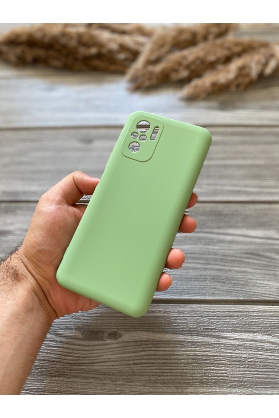 Redmi Note 10 Fıstık Yeşili Kamera Korumalı Lansman Kılıf