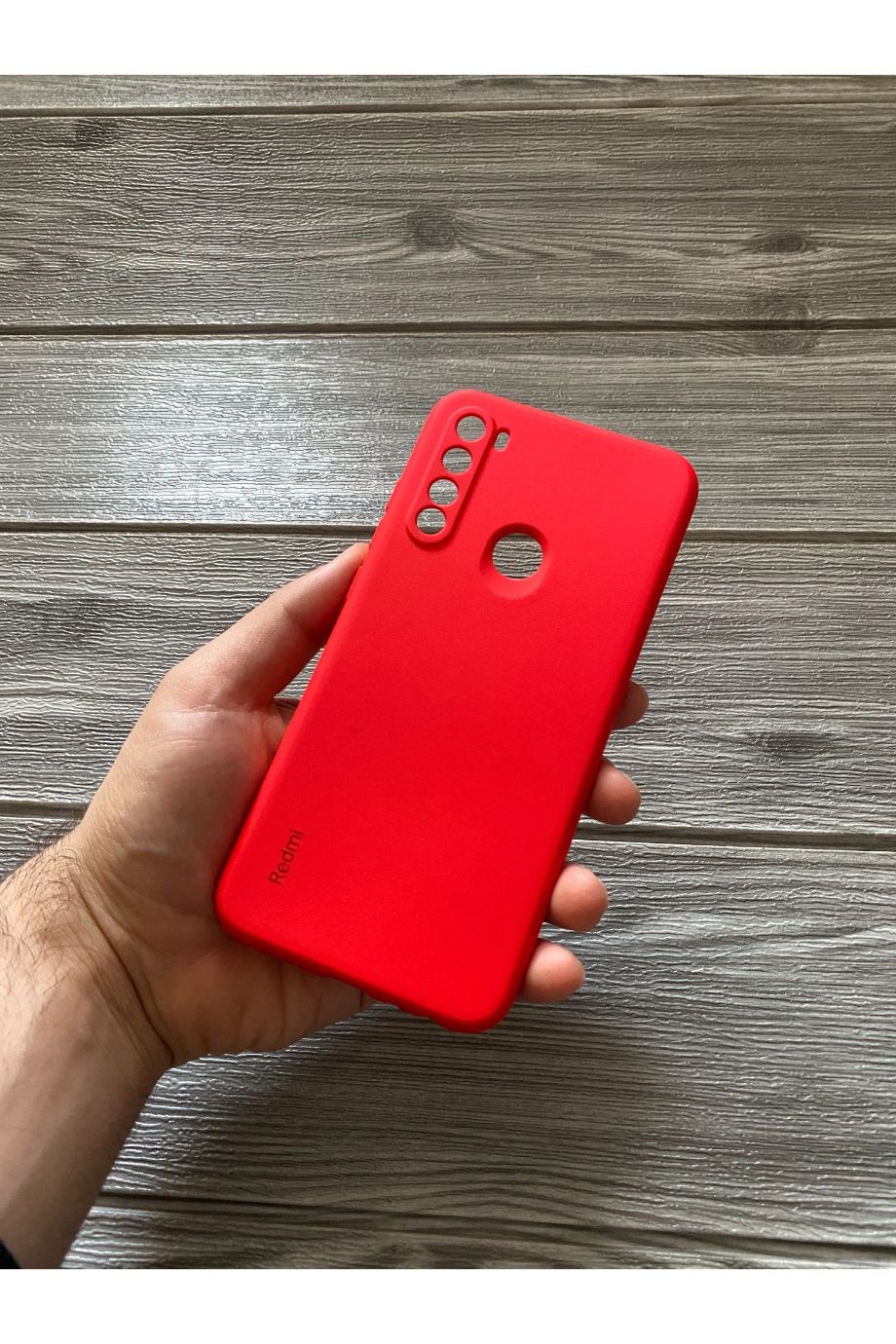 Redmi Note 8 Kamera Korumalı Logolu Lansman Kırmızı