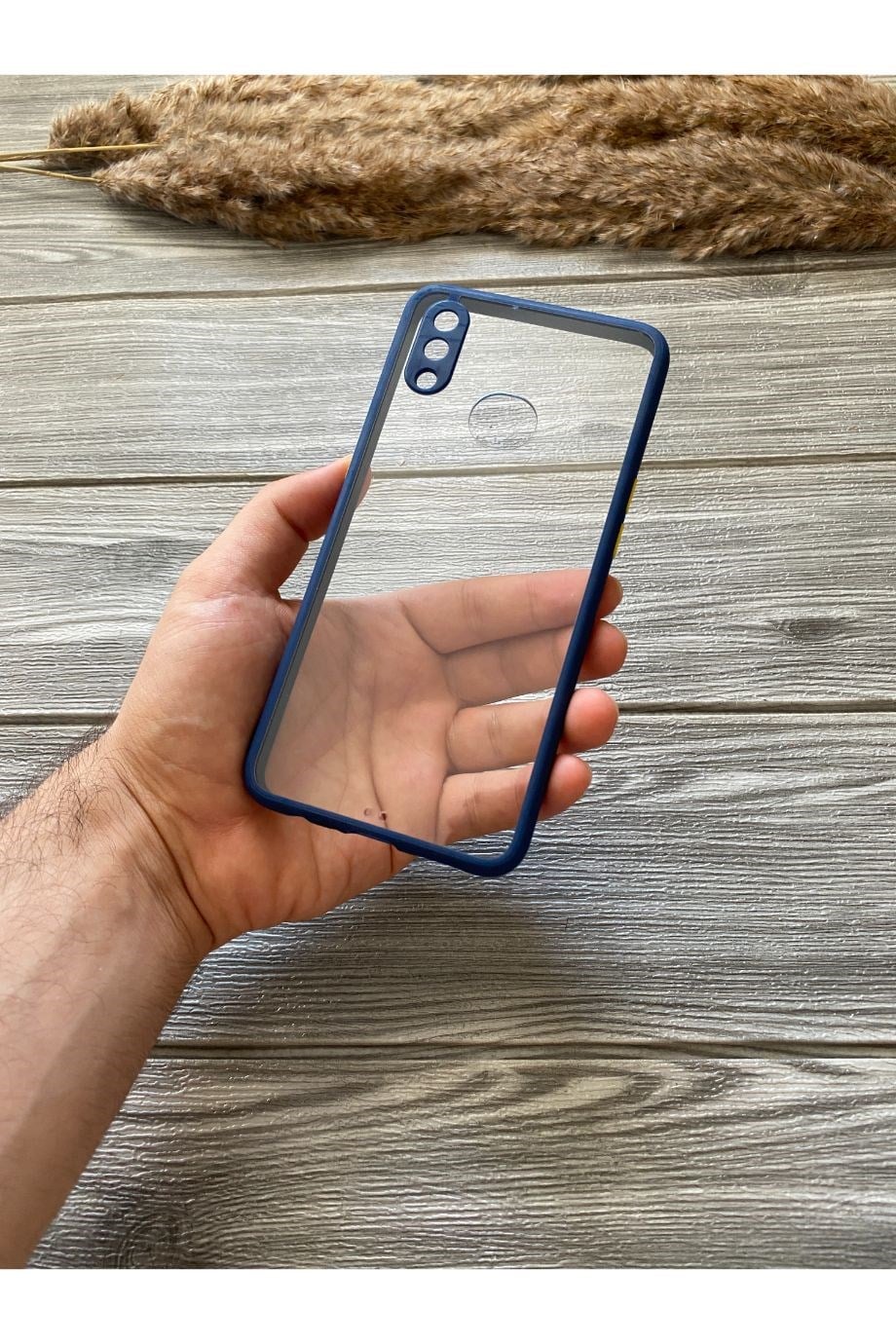 Samsung A10S Lacivert Şeffaf Mika Kılıf