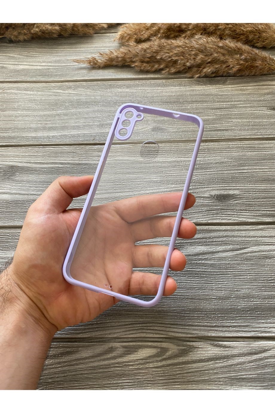 Samsung A11 / M11 Lila Şeffaf Mika Kılıf