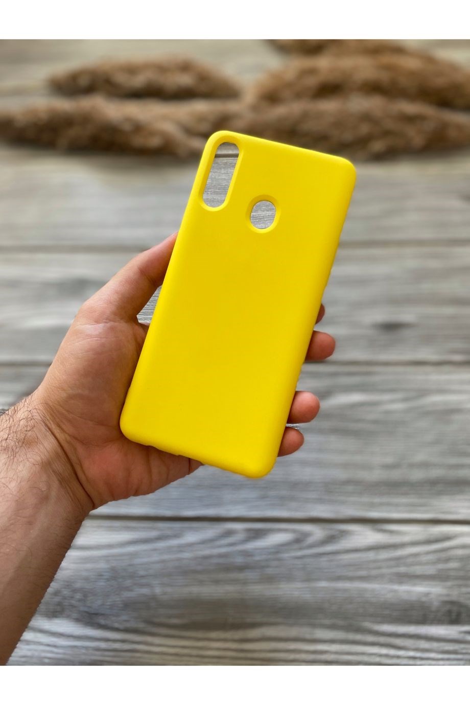 Samsung A20s Sarı Lansman Kılıf