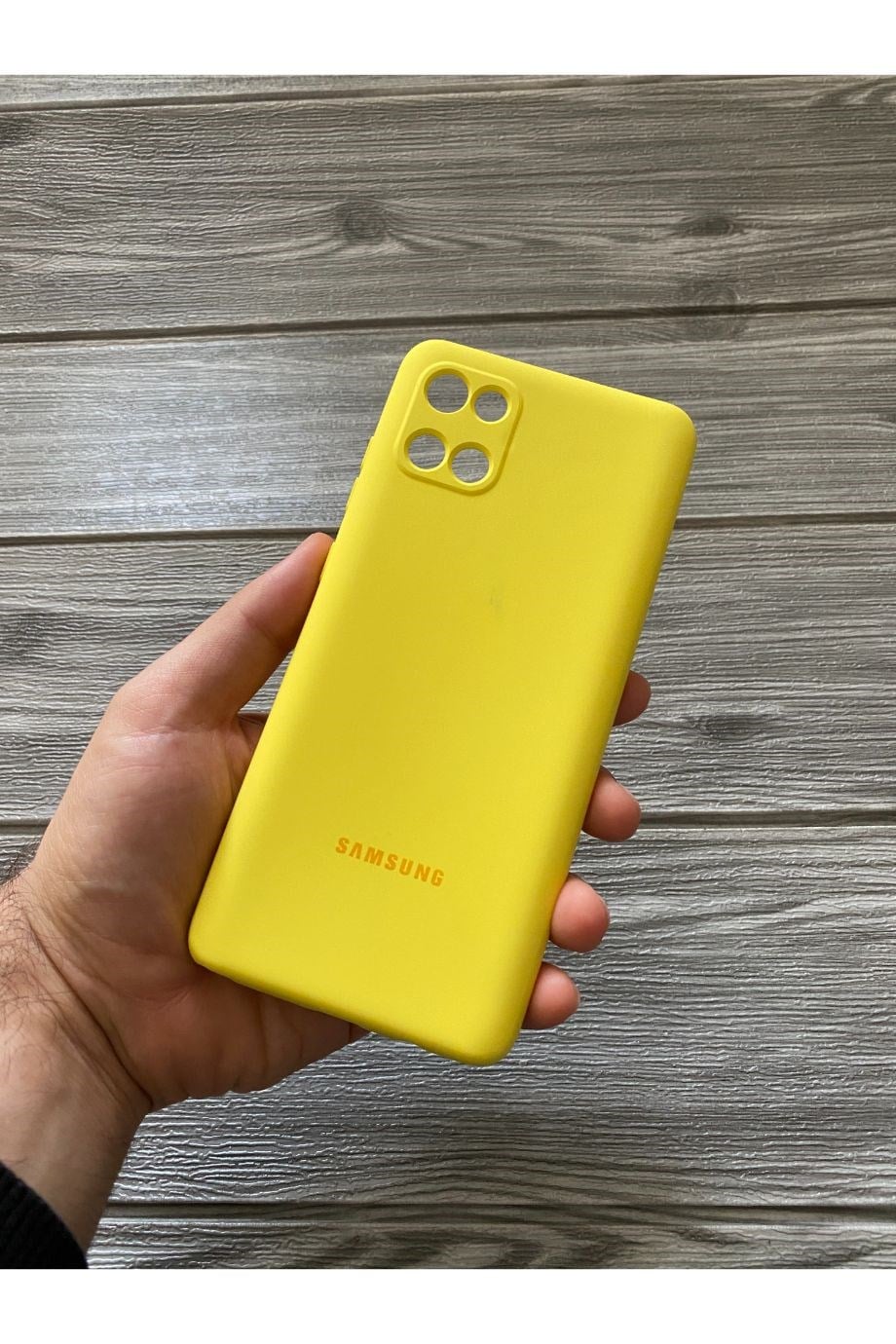 Samsung Note 10 Lite Kamera Korumalı Logolu Lansman Sarı
