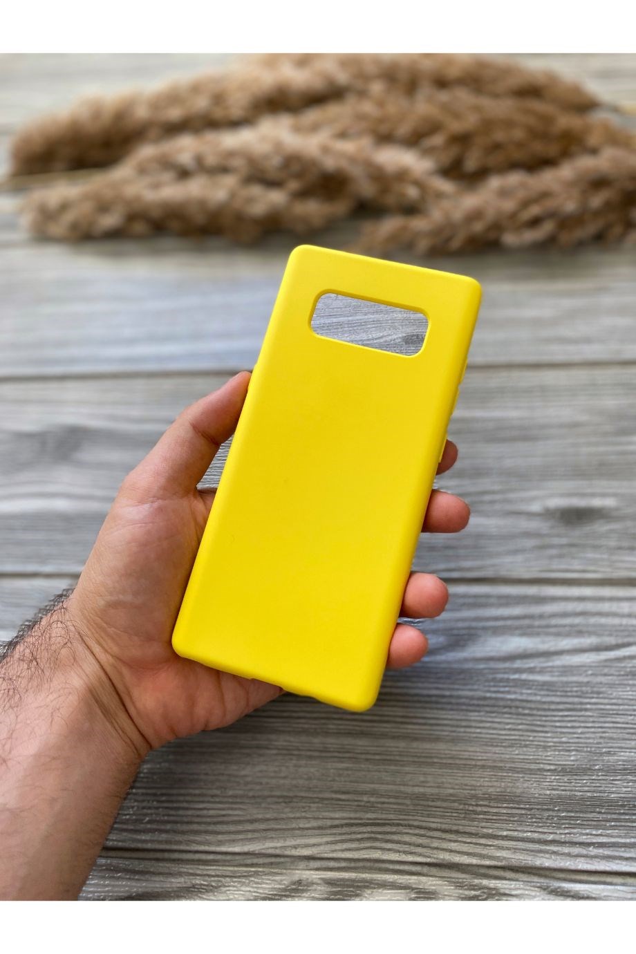 Samsung Note 8 Sarı Lansman Kılıf