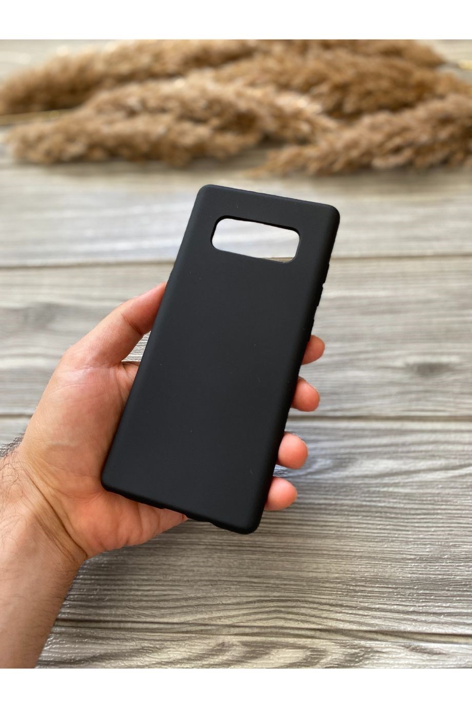Samsung Note 8 Siyah Lansman Kılıf