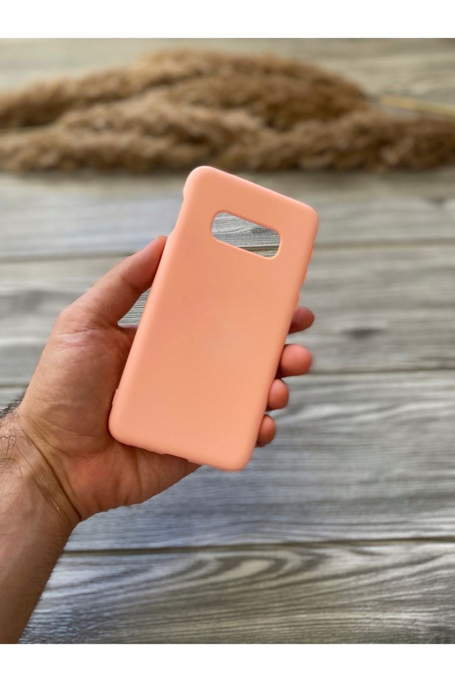 Samsung S10E Pembe Lansman Kılıf