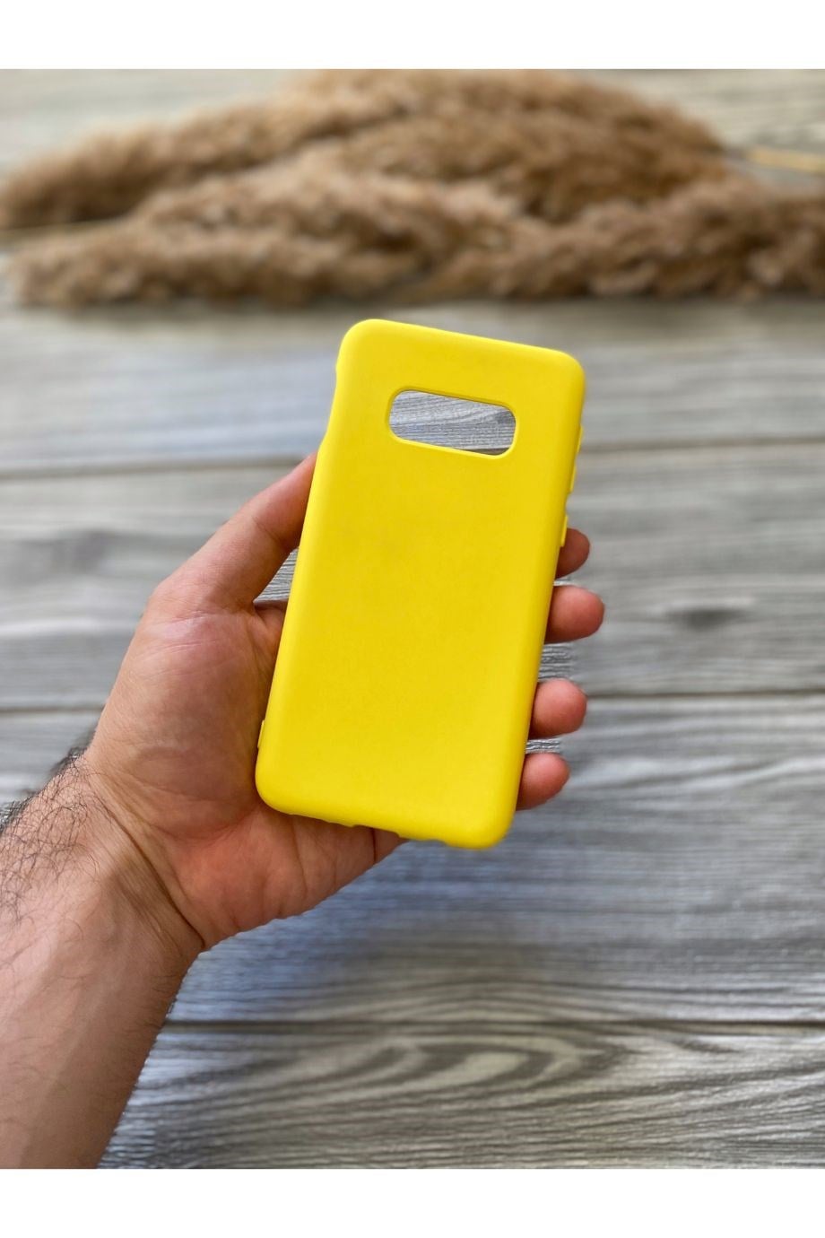 Samsung S10E Sarı Lansman Kılıf
