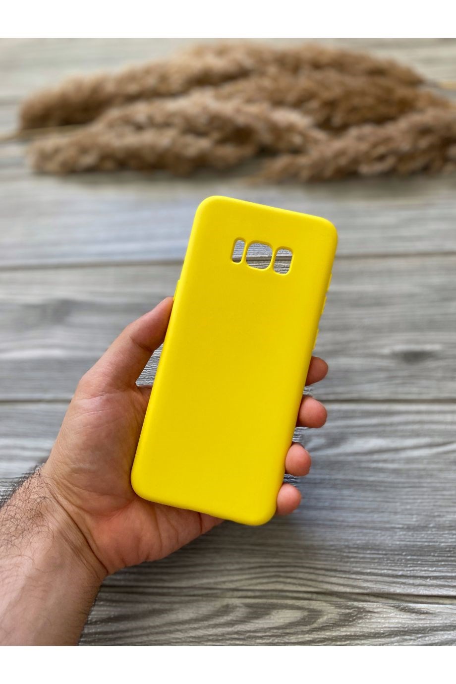Samsung S8 Plus Sarı Lansman Kılıf