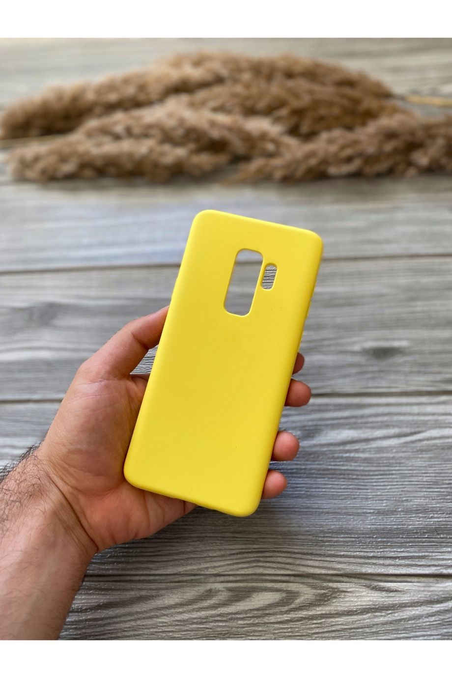 Samsung S9 Plus Sarı Lansman Kılıf