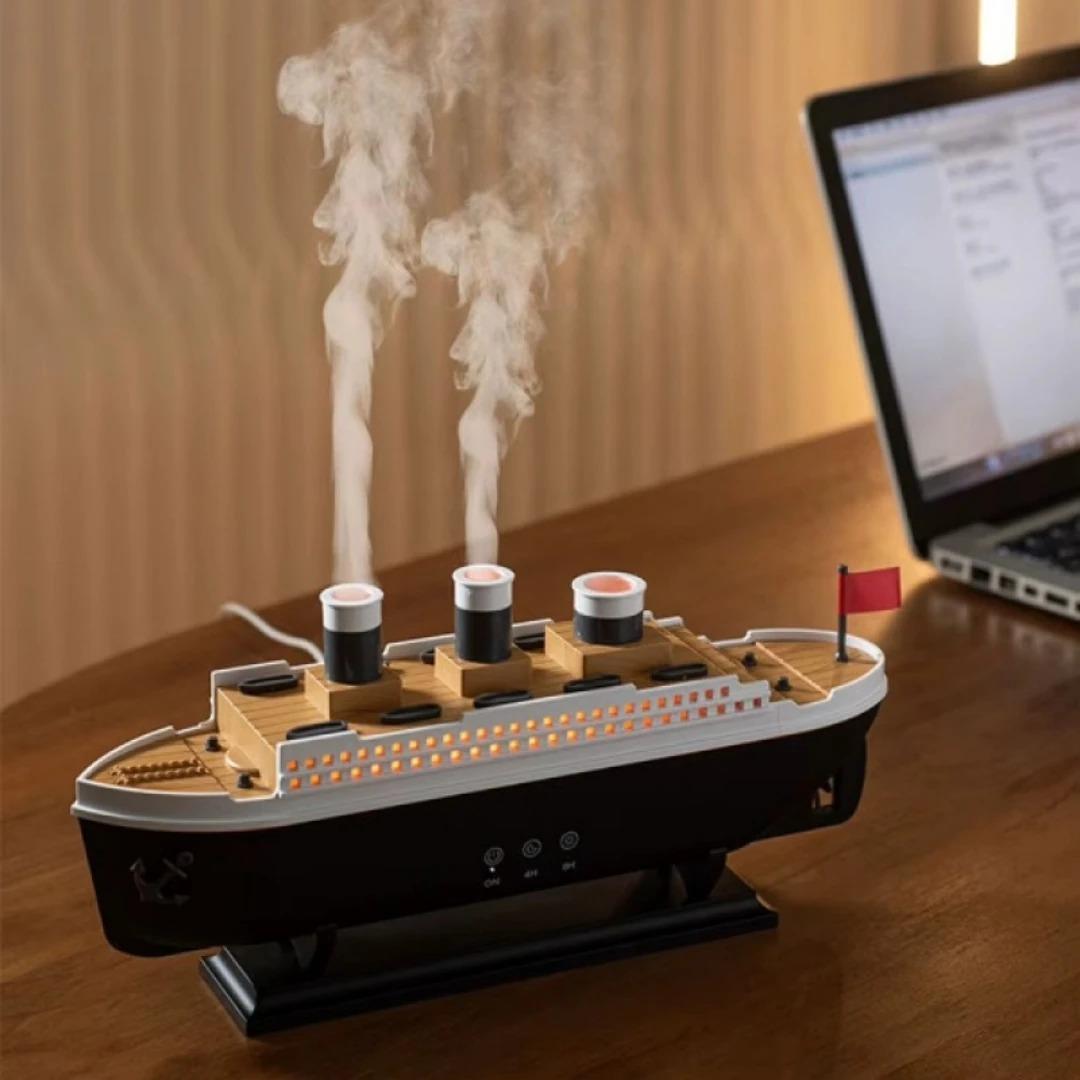 Titanic Gemi Tasarımlı LED Işıklı Hava Nemlendirici