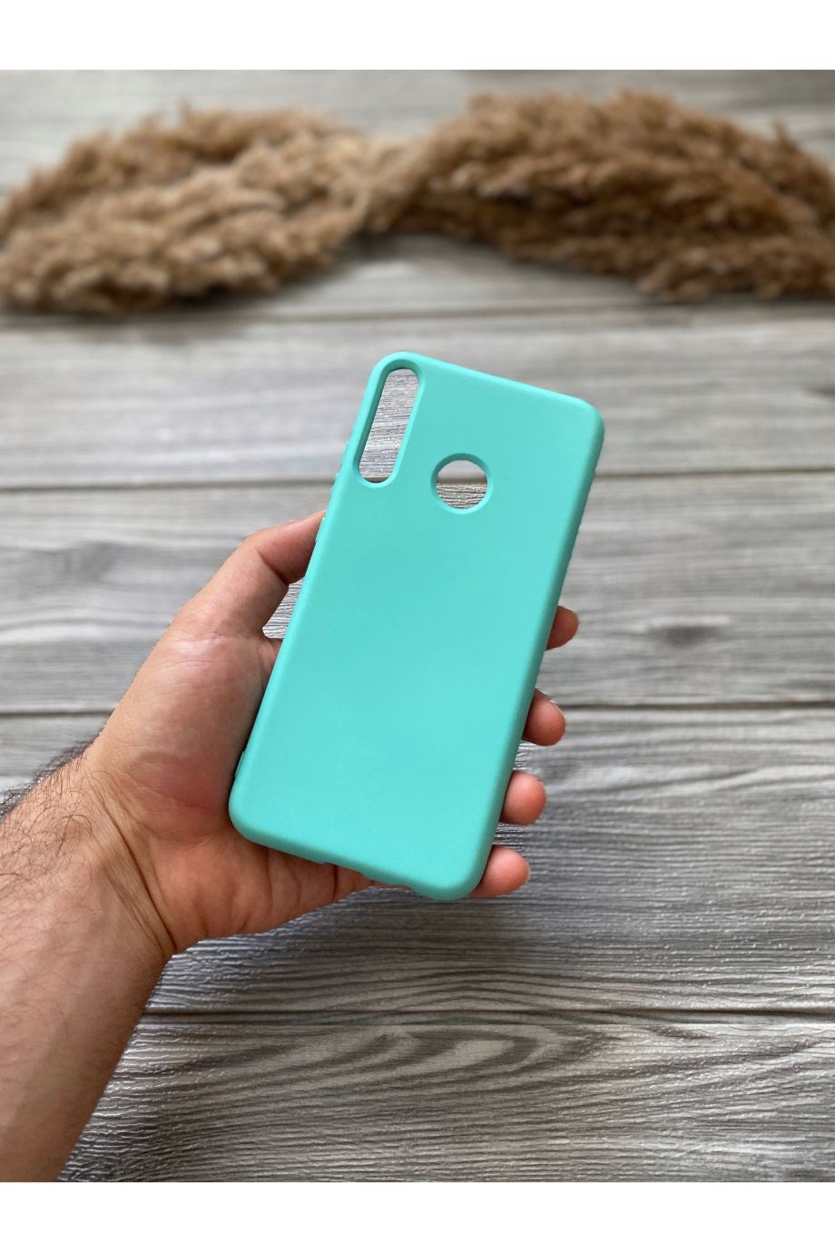 Huawei P40 Lite E Turkuaz Lansman Kılıf