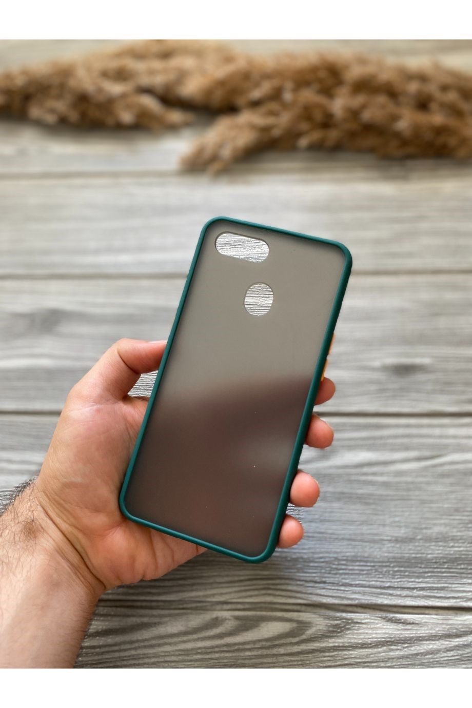 Oppo A5s / A12 / AX7 Petrol Yeşili Buzlu Mika Kılıf