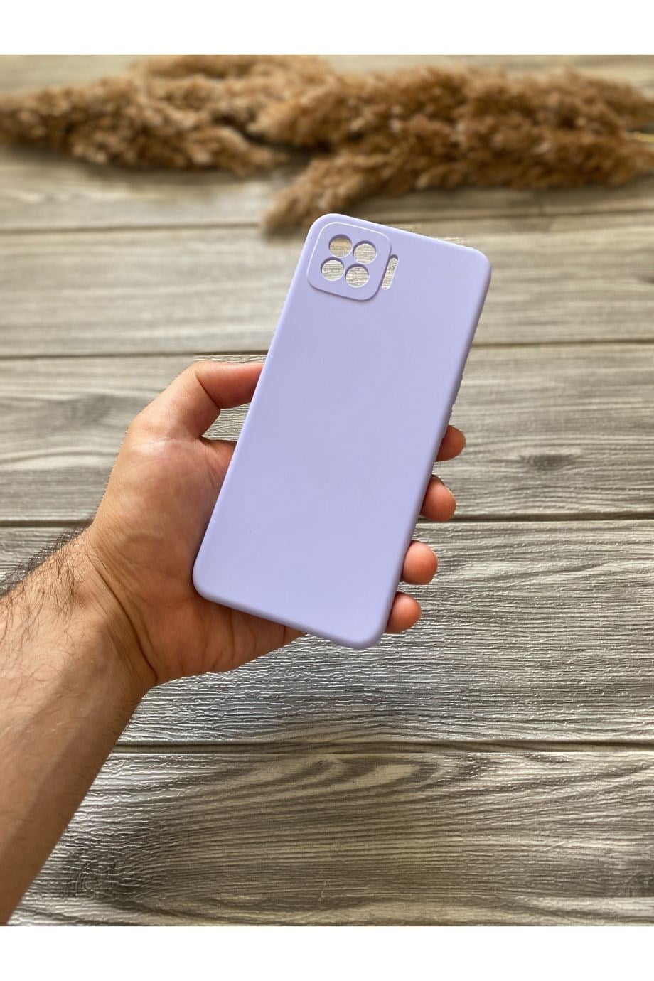 Oppo A73 Lila Kamera Korumalı Lansman Kılıf