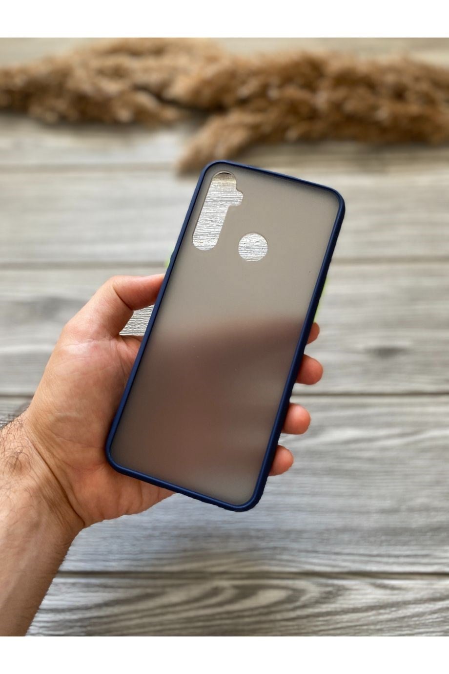 Realme 5i / 6i / C3 Lacivert Buzlu Mika Kılıf
