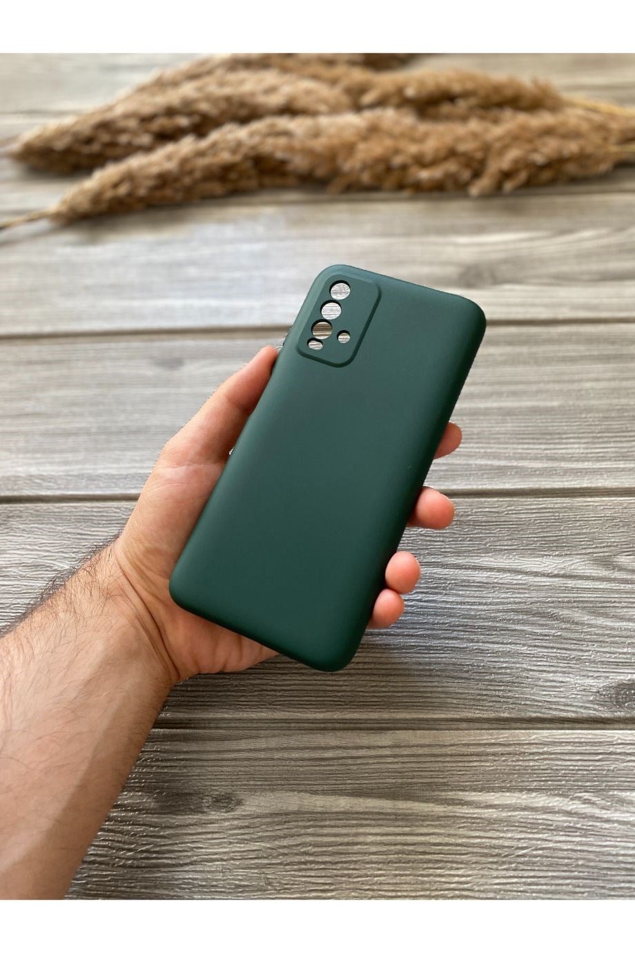 Redmi 9T Petrol Yeşili Kamera Korumalı Lansman Kılıf