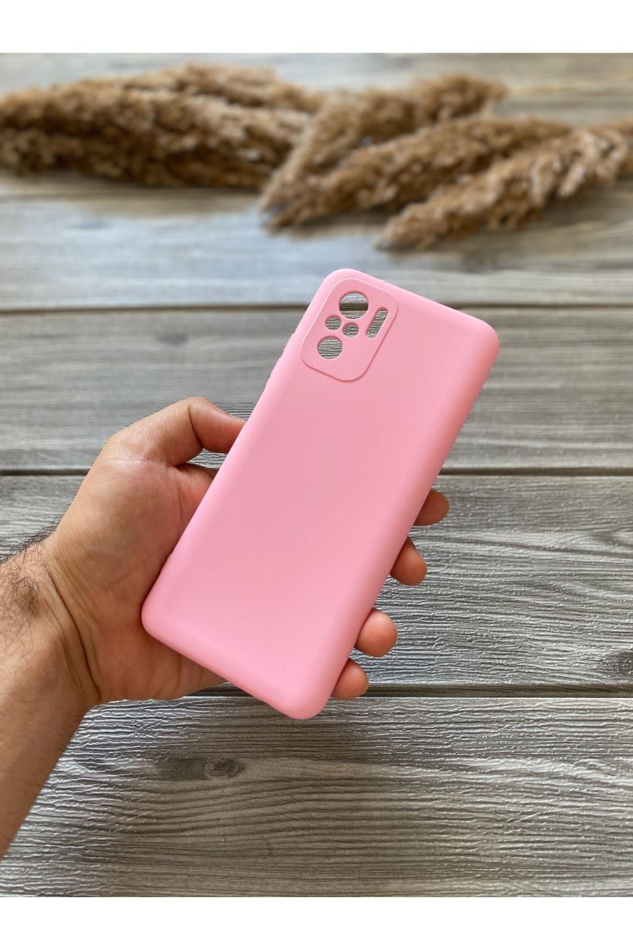 Redmi Note 10 Pembe Kamera Korumalı Lansman Kılıf