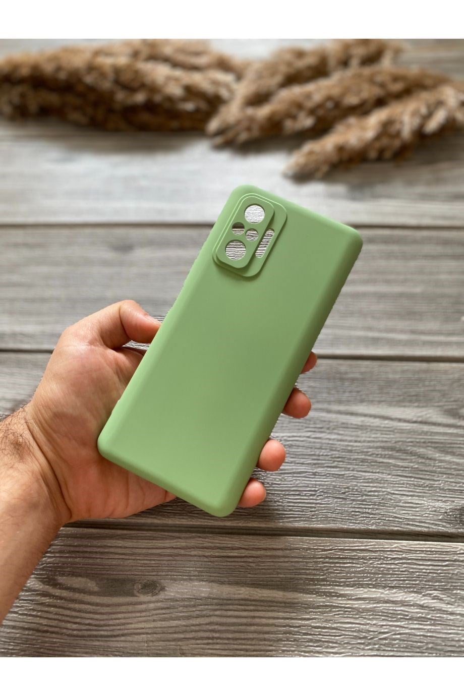 Redmi Note 10 Pro Fıstık Yeşili Kamera Korumalı Lansman Kılıf
