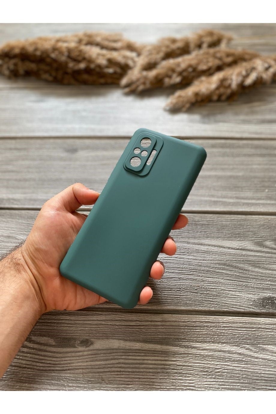 Redmi Note 10 Pro Petrol Yeşili Kamera Korumalı Lansman Kılıf