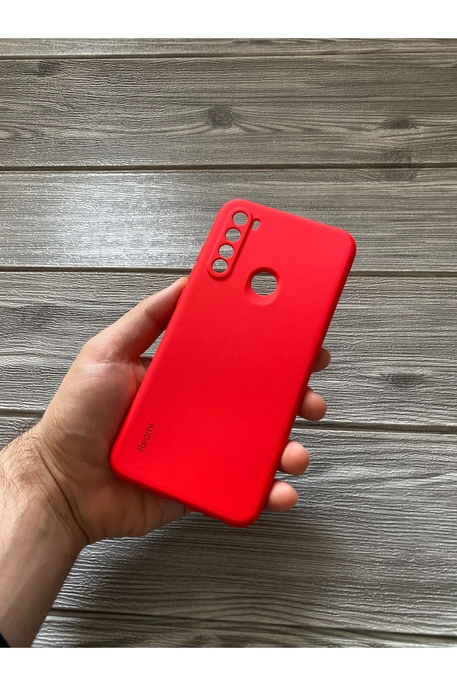 Redmi Note 8 Kamera Korumalı Logolu Lansman Kırmızı