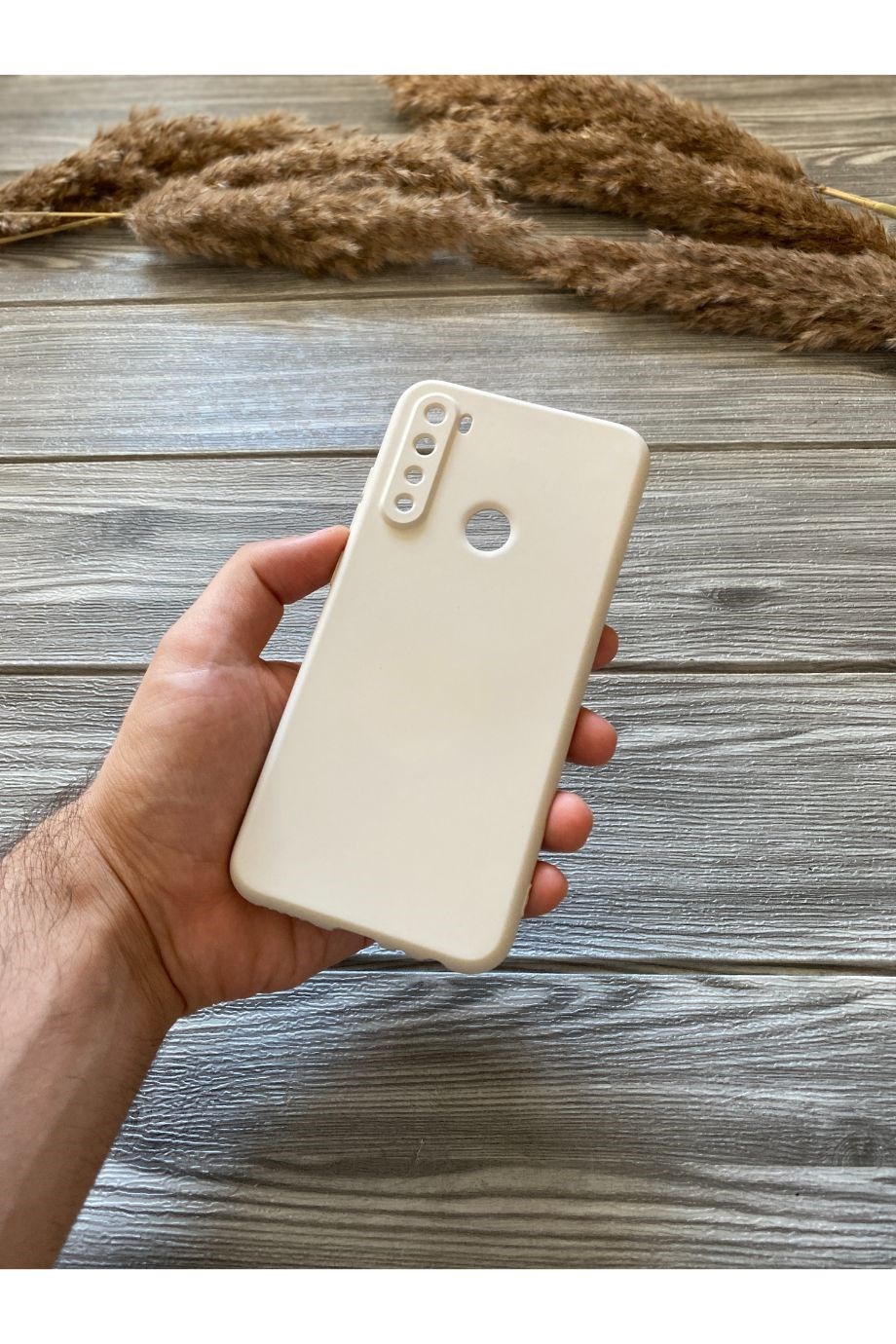 Redmi Note 8 Taş Rengi Kamera Korumalı Lansman Kılıf