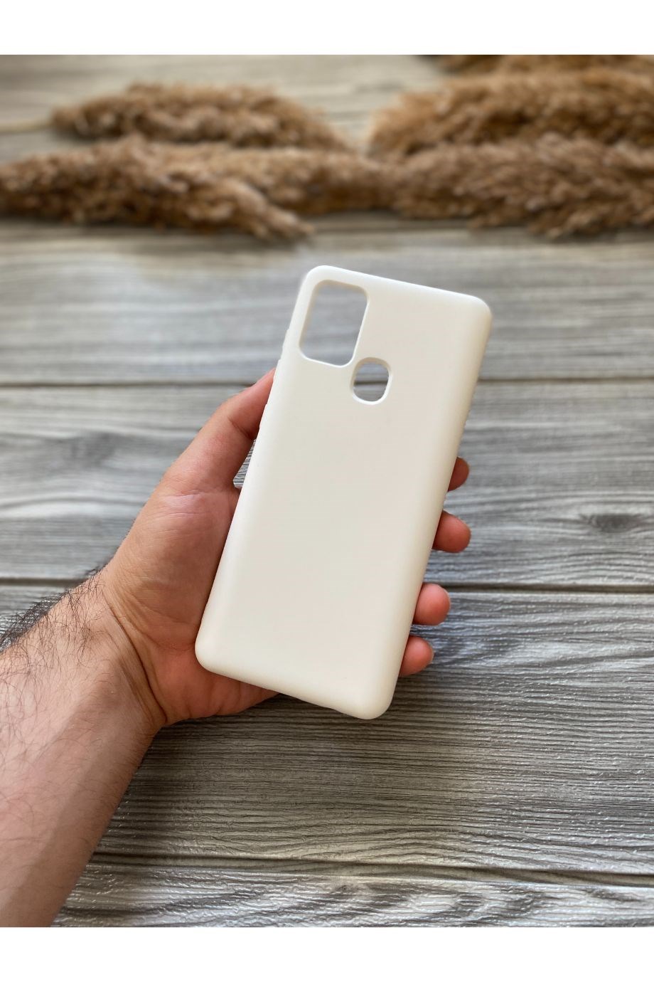 Samsung A21S Beyaz Lansman Kılıf