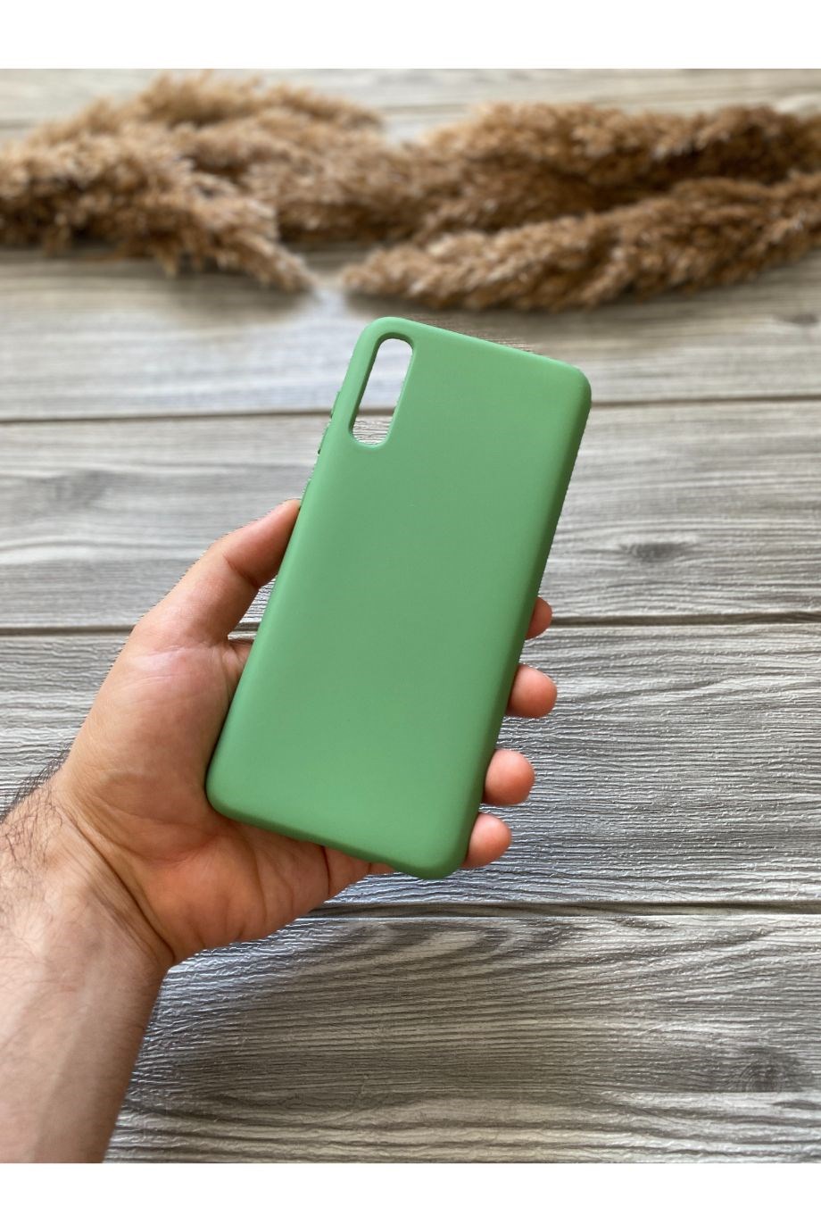 Samsung A70 Fıstık Yeşili Lansman Kılıf
