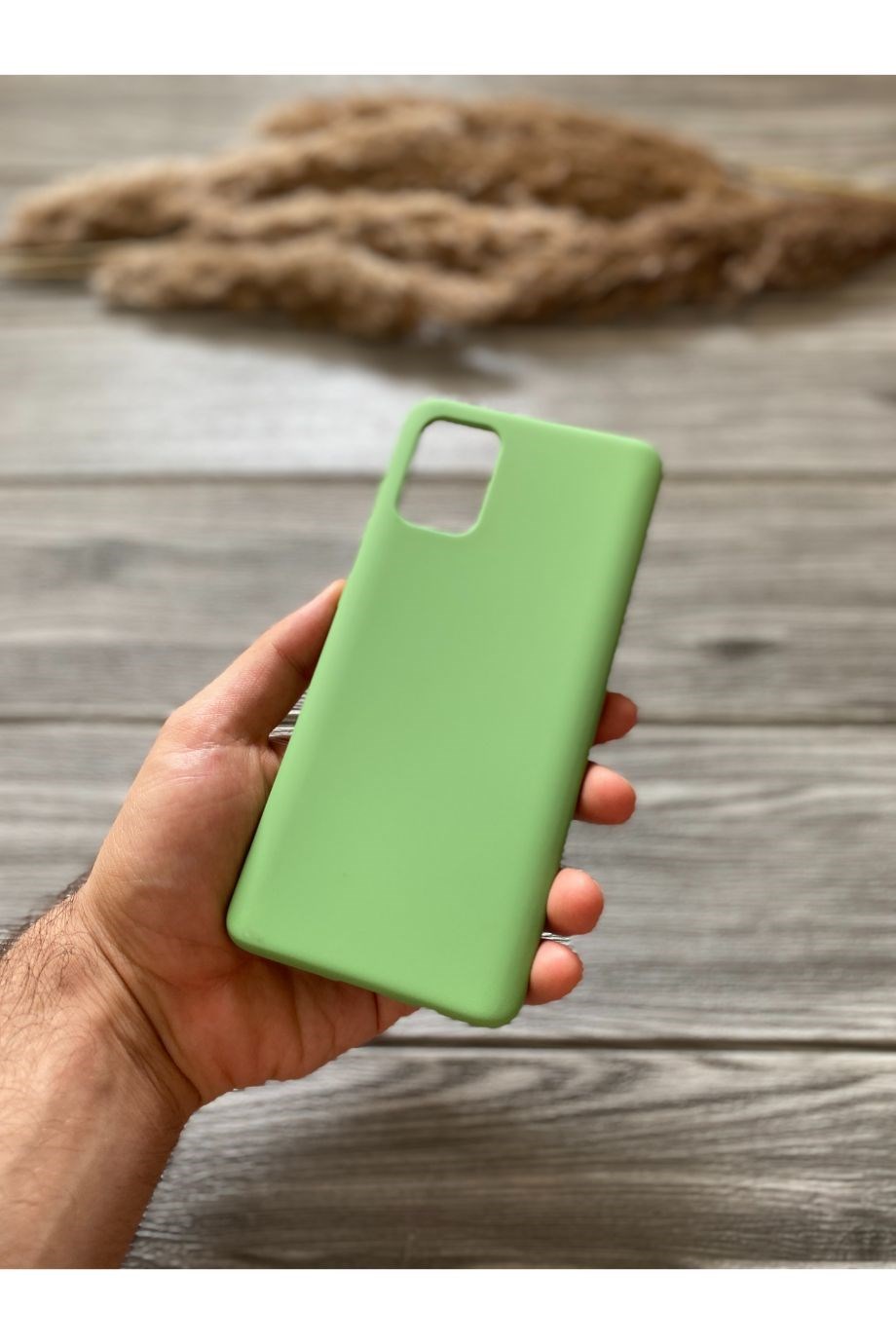 Samsung A71 Fıstık Yeşili Lansman Kılıf