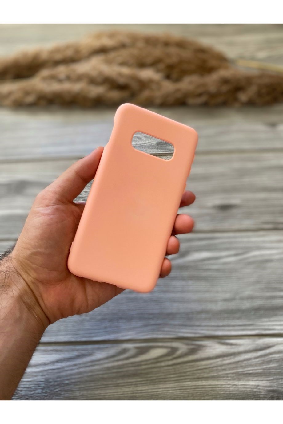 Samsung S10E Pembe Lansman Kılıf