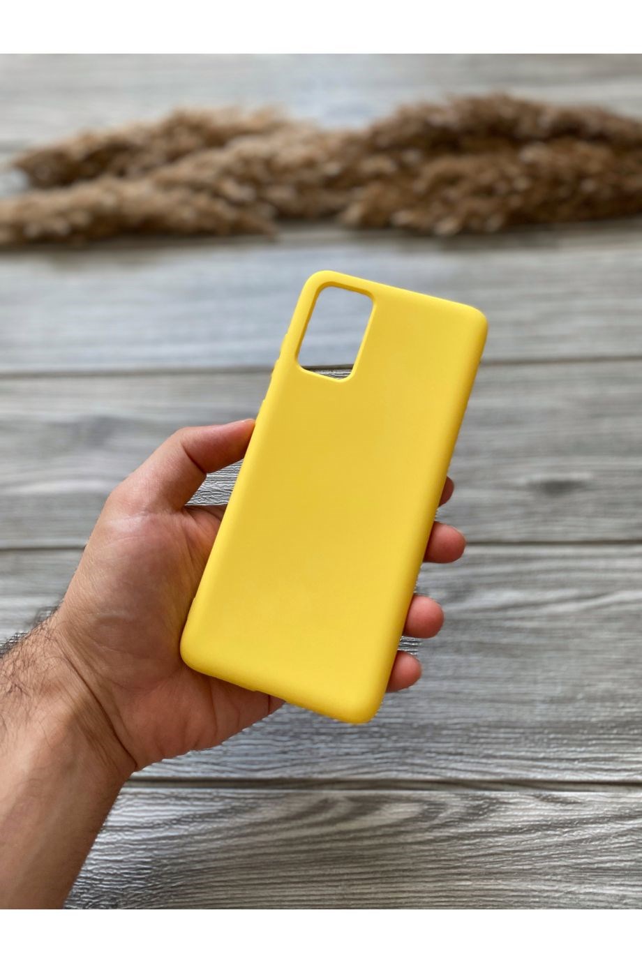 Samsung S20 Plus Sarı Lansman Kılıf