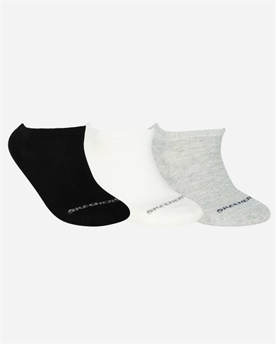 SKECHERS-S192137-900-U SKX Padded Low Cut Socks 3 Pack