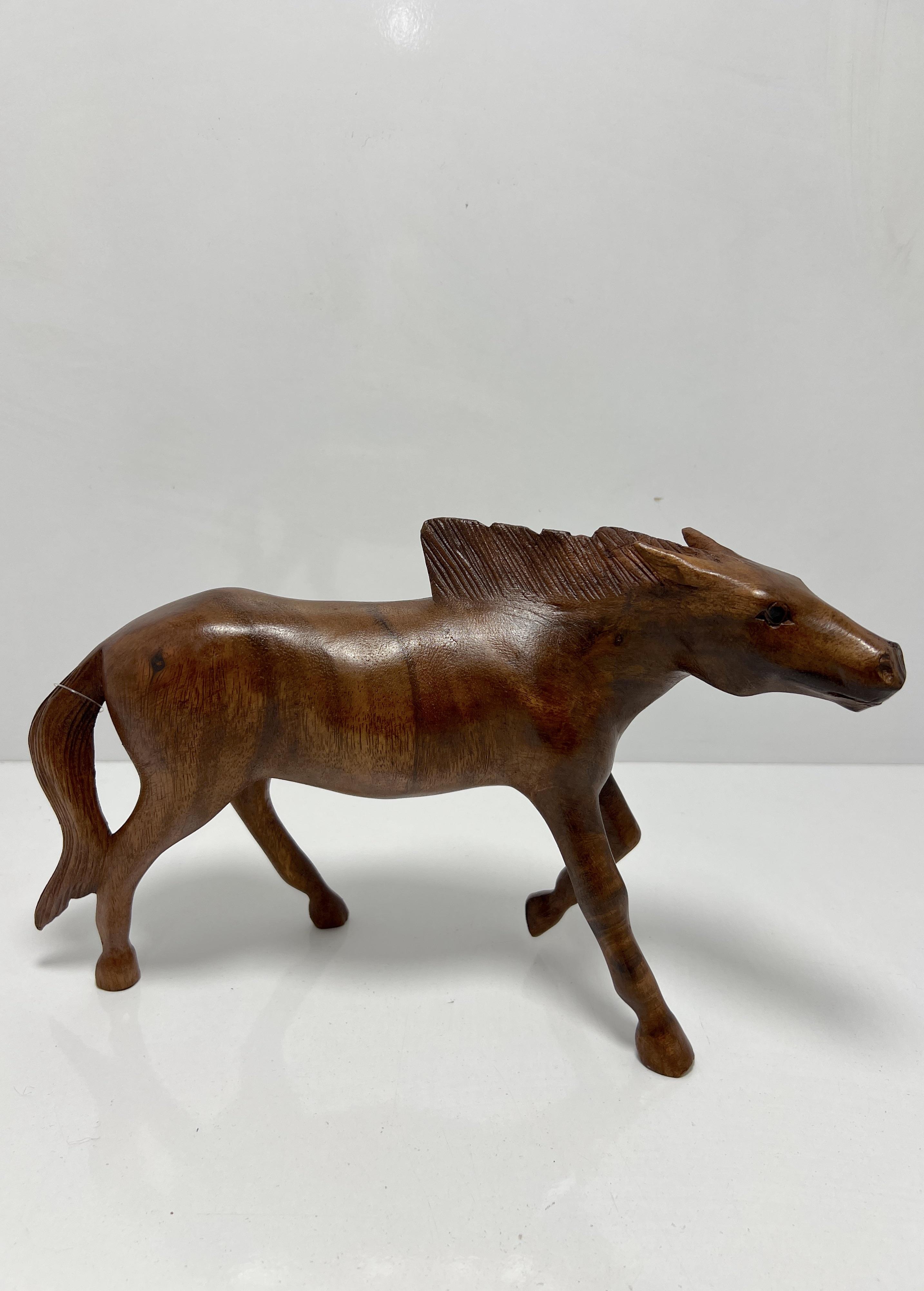 Ahşap At Biblo Yürüyen 25 Cm - Miamantra