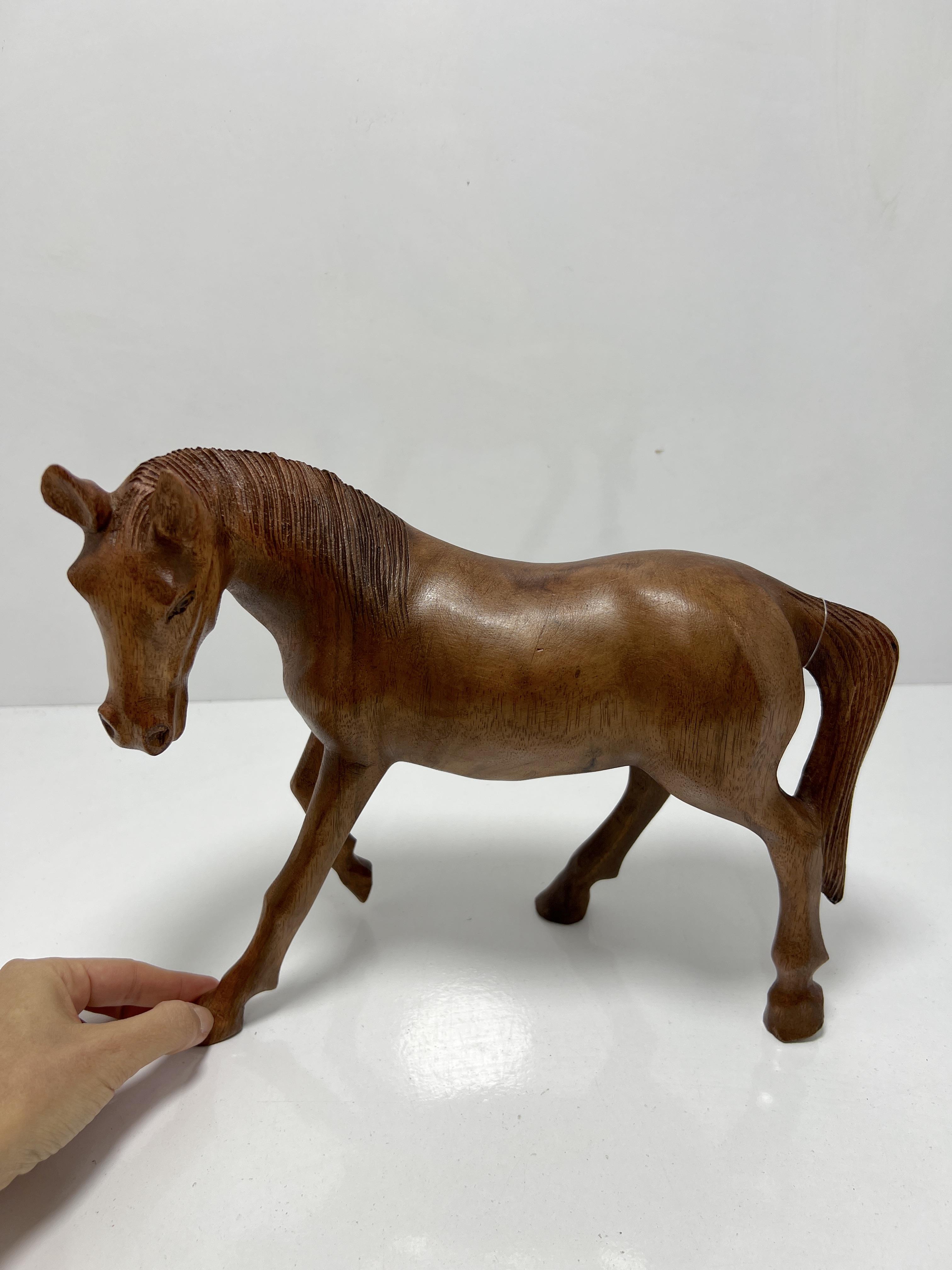 Ahşap At Biblo Yürüyen 30 Cm - Miamantra