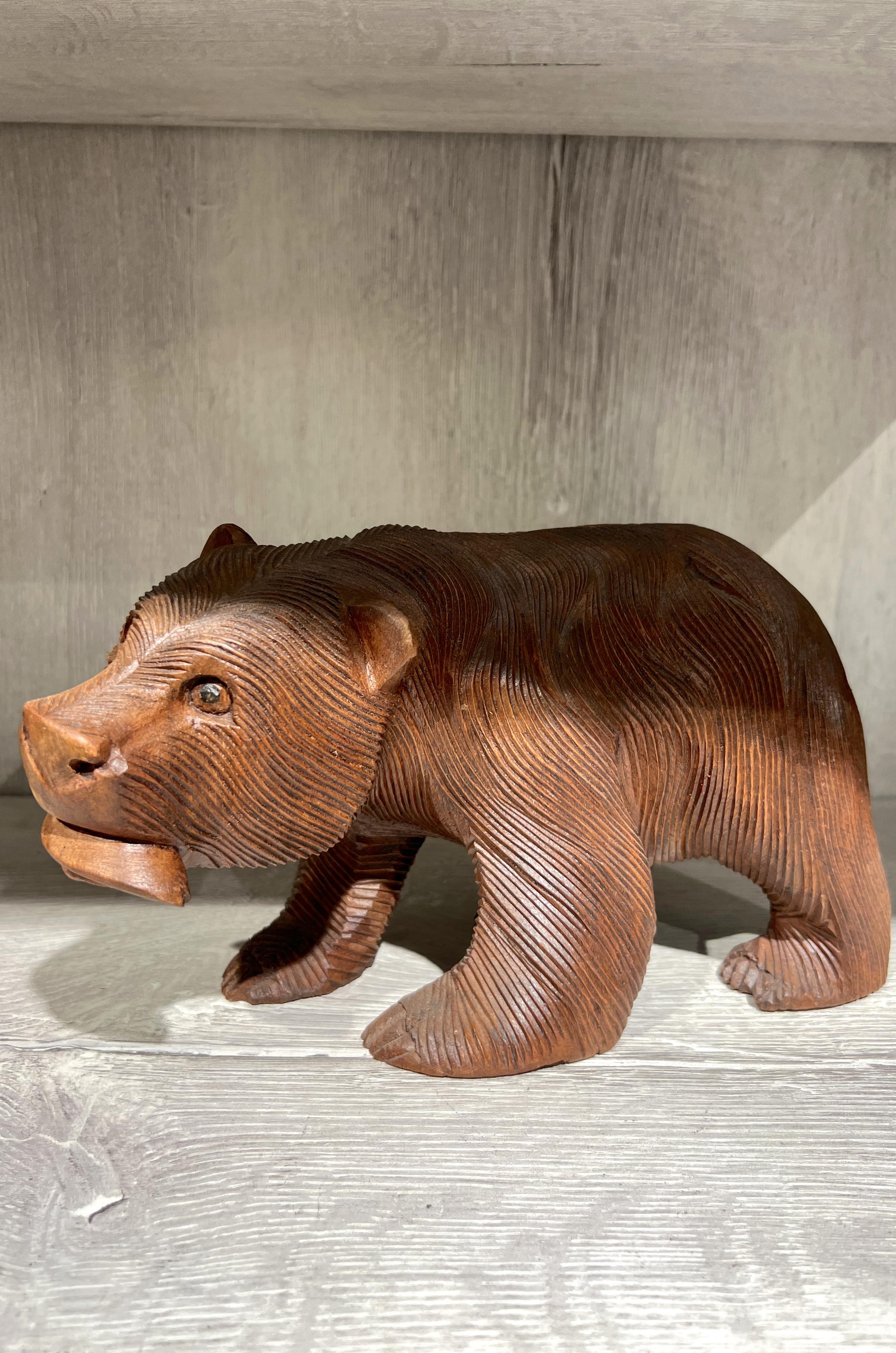 Ahşap Ayi Biblo 25 Cm - Miamantra