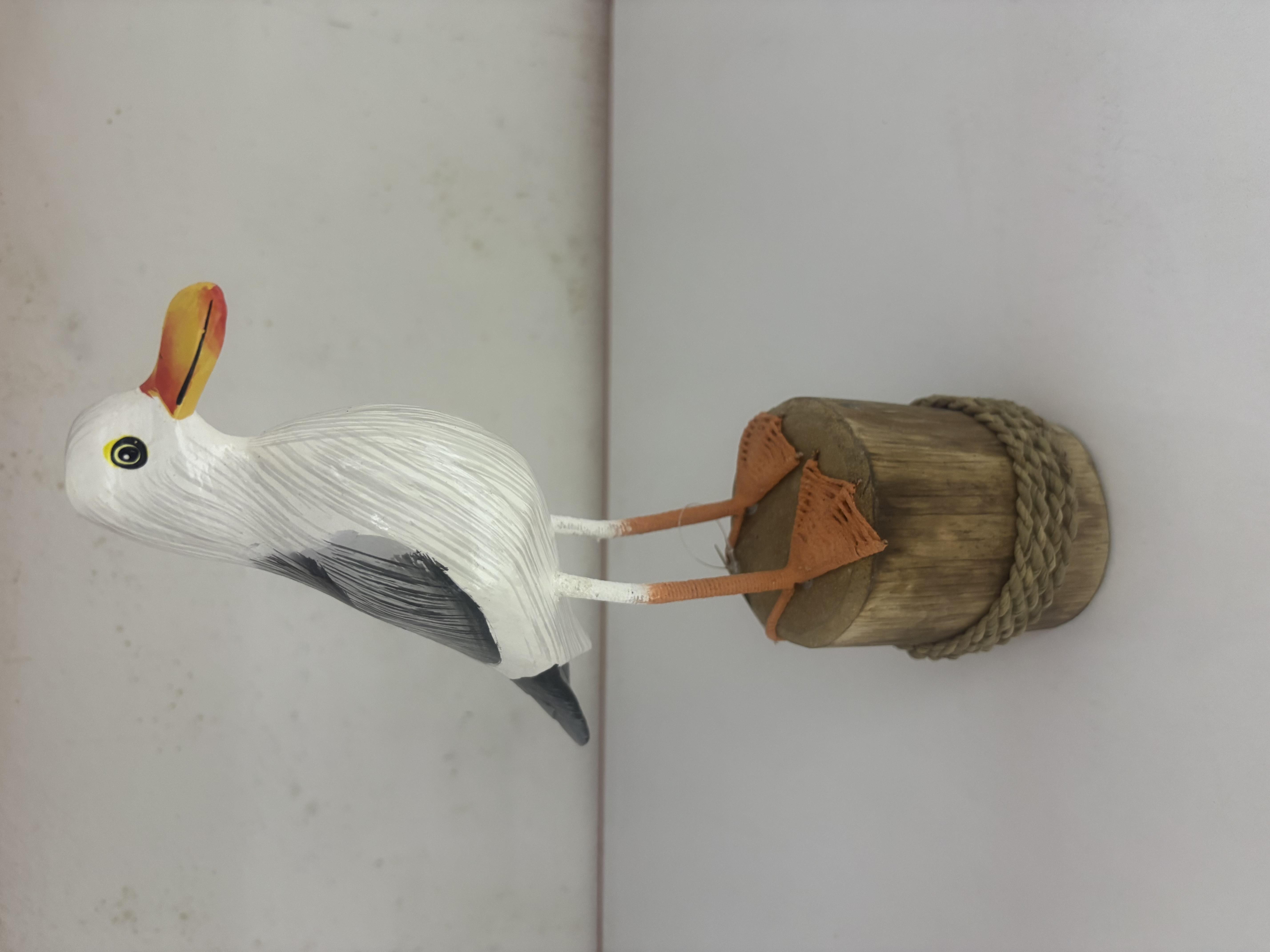 Ahşap Martı Biblo (15 cm) - Miamantra