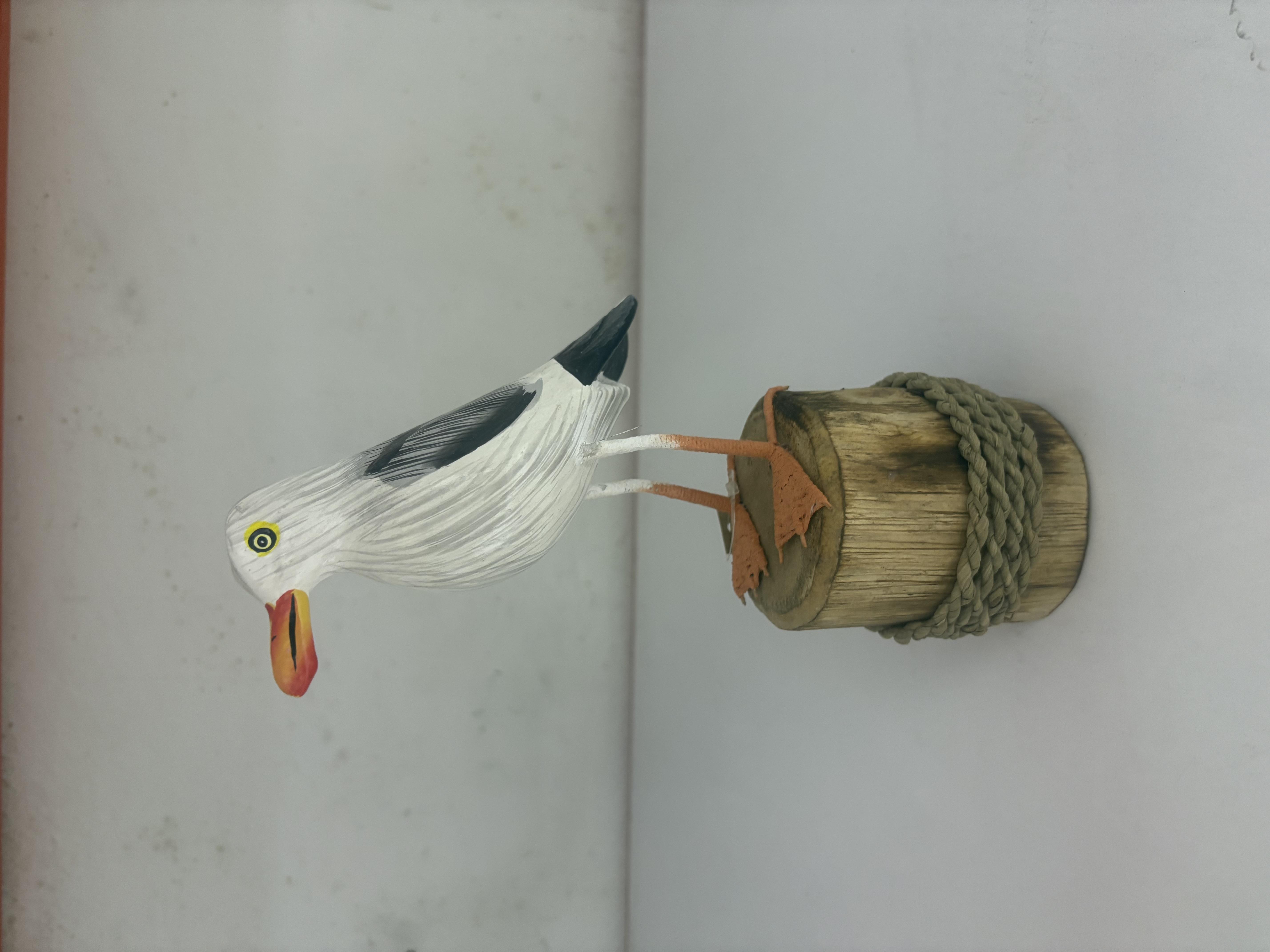 Ahşap Martı Biblo (20 cm) - Miamantra