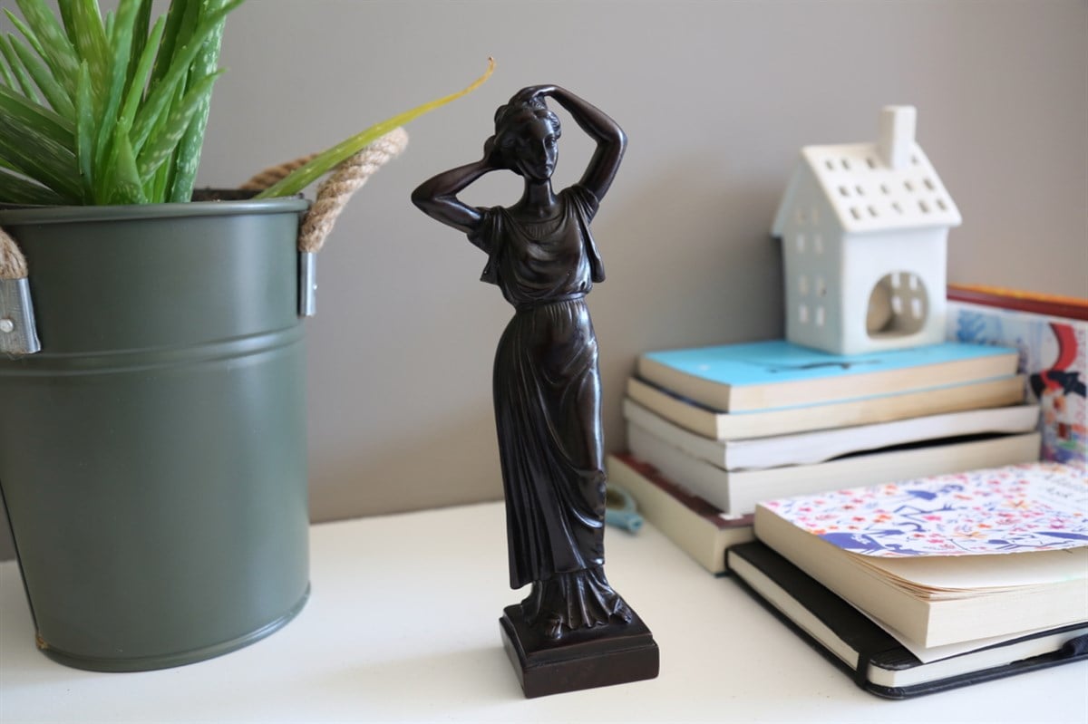 Antik Yunan Kadını Heykelciği - Antik Seri (24 cm)