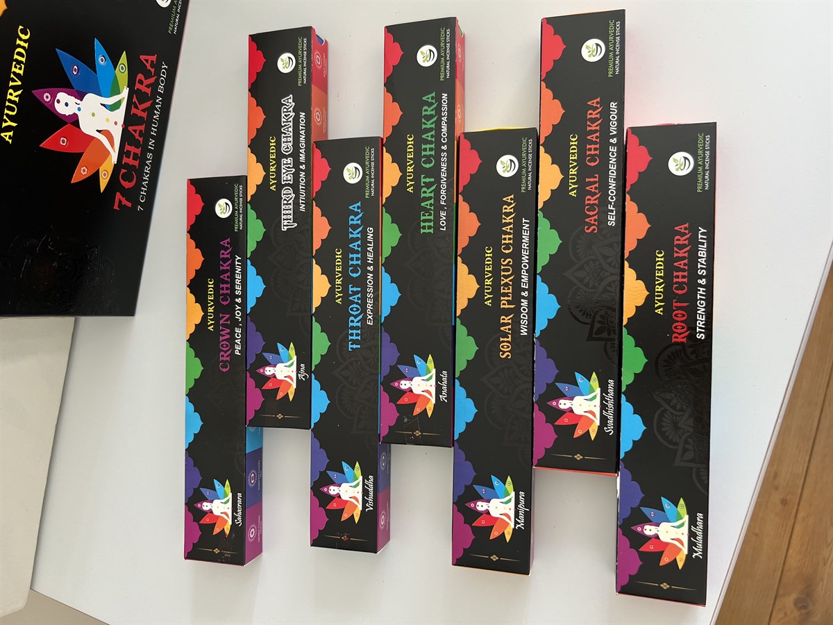 Ayurvedik 7 Çakra Tütsü Seti (7li Set) - Miamantra