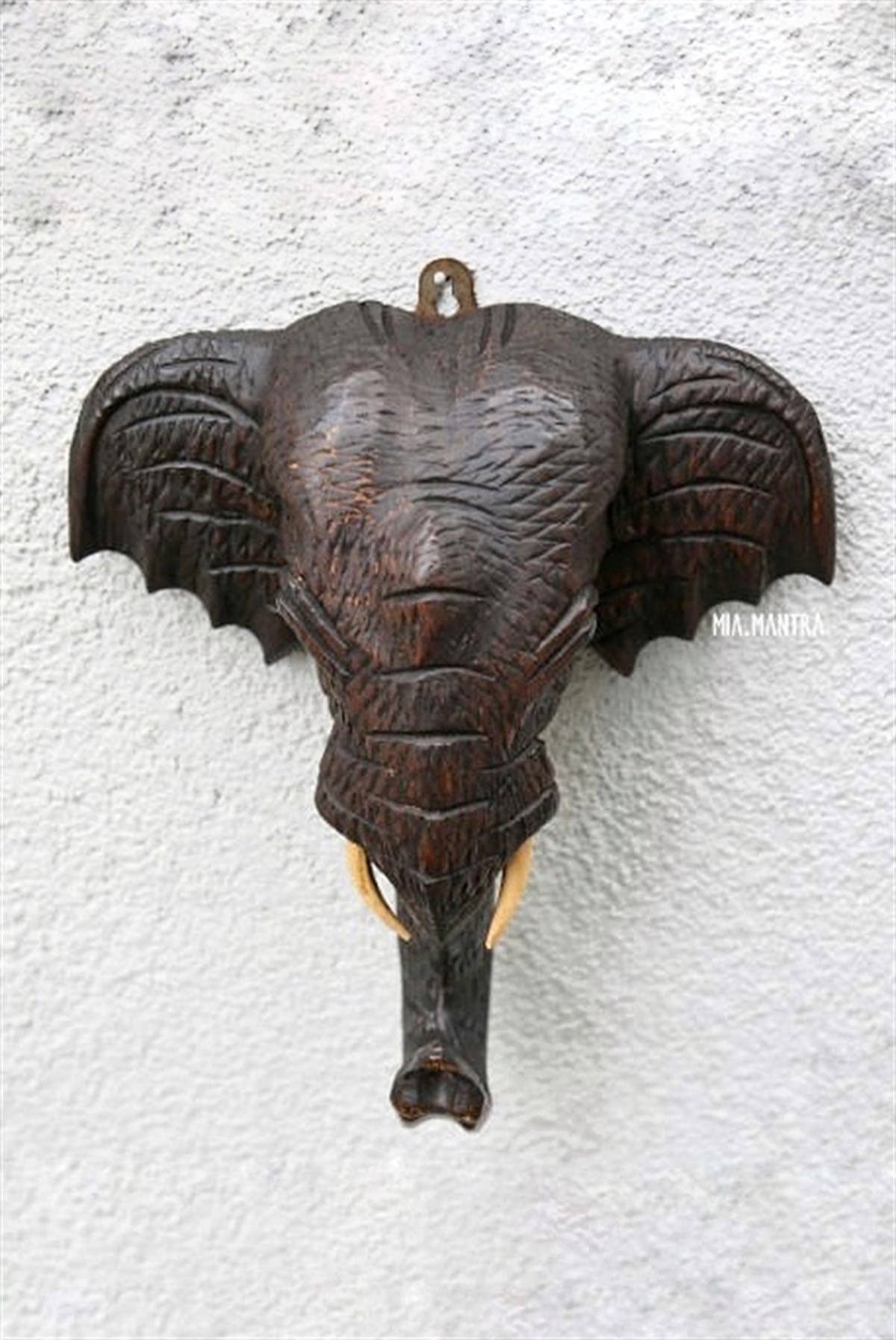 Fil Kafası Afrika Duvar Dekoru (Orta Boy 22 cm)