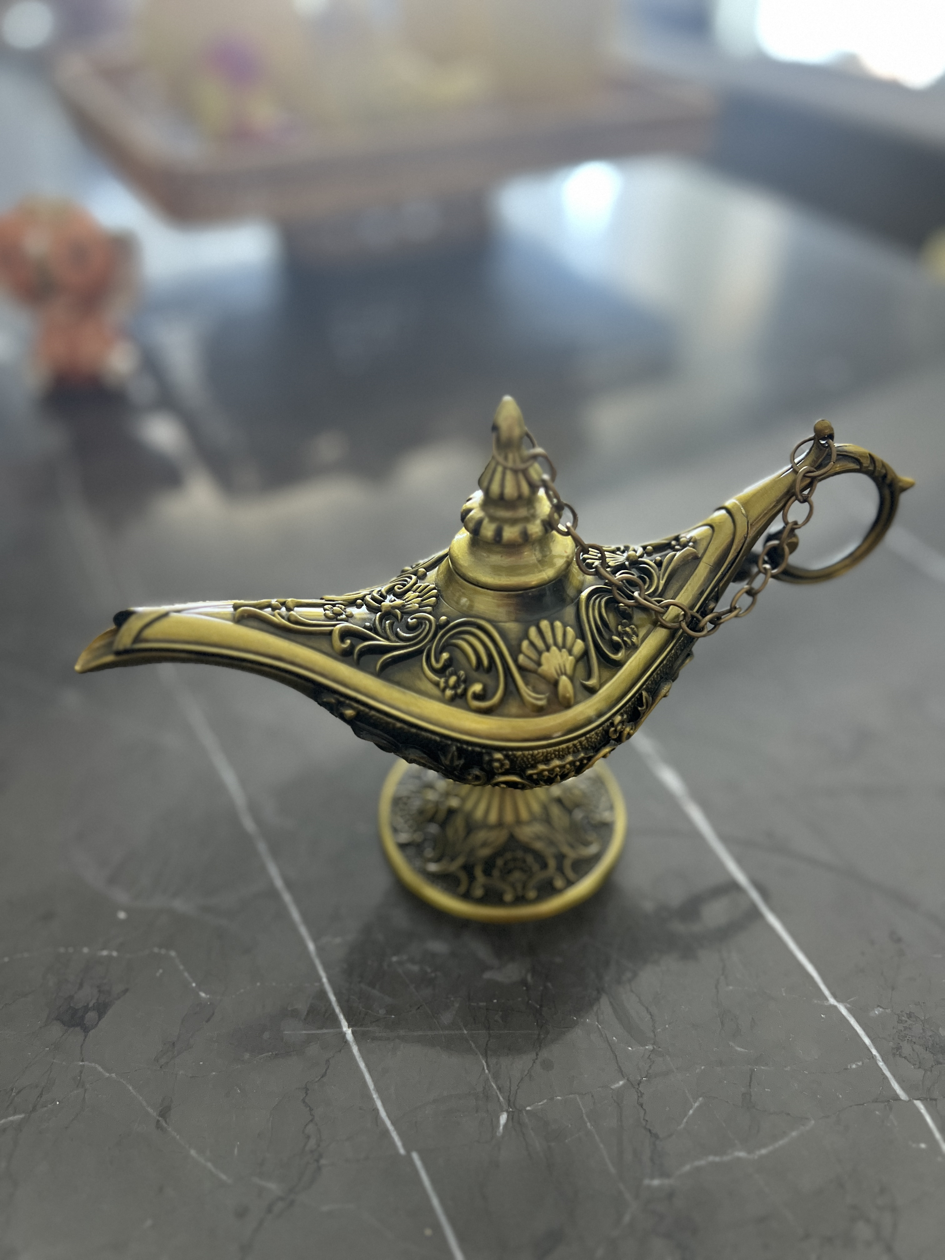 Metal Alaaddin Lambası No-5 Mücevherlik / Dekoratif Biblo - Miamantra