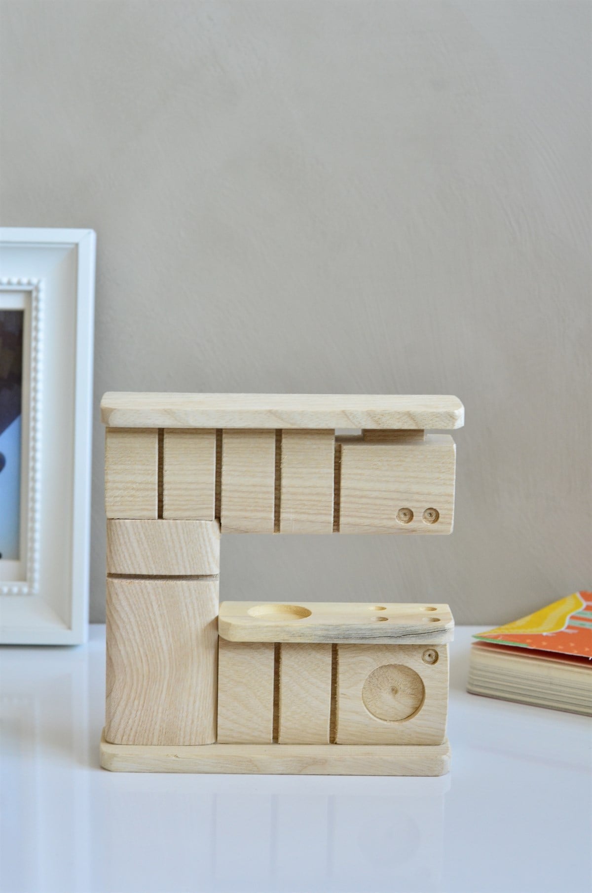 Montessori Boyanabilir Ahşap Mutfak Çocuk Oyuncağı / Montessori Oyuncak