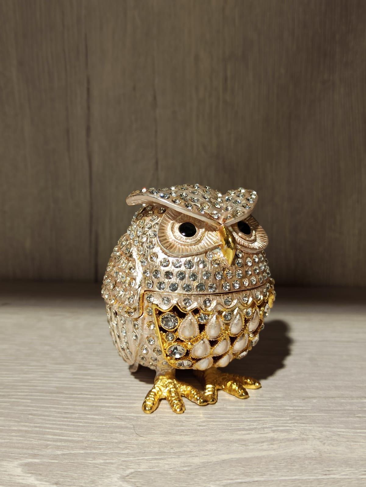 Swarovski Taşlı Baykuş Mücevherlik / Dekoratif Biblo - Miamantra