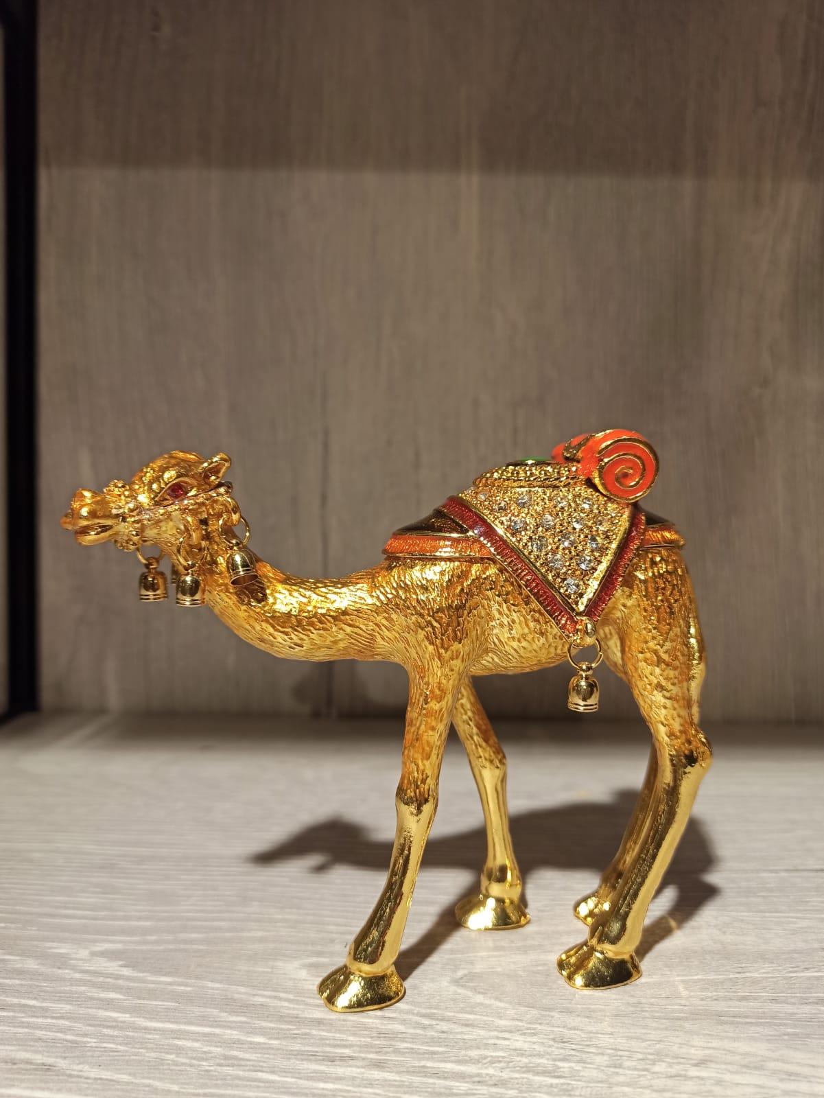 Swarovski Taşlı Deve Mücevherlik / Dekoratif Biblo - Miamantra