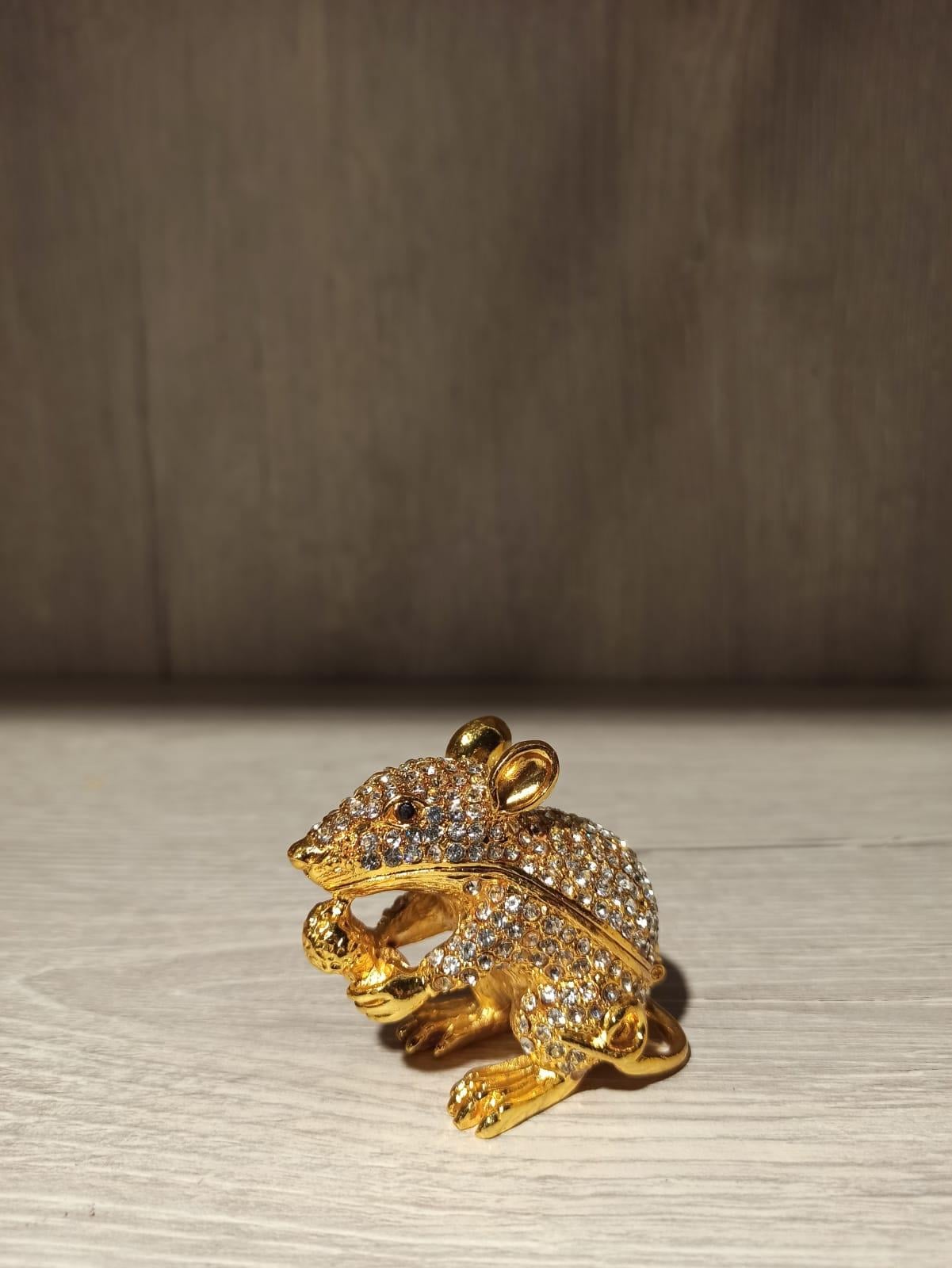 Swarovski Taşlı Fare Mücevherlik / Dekoratif Biblo - Miamantra
