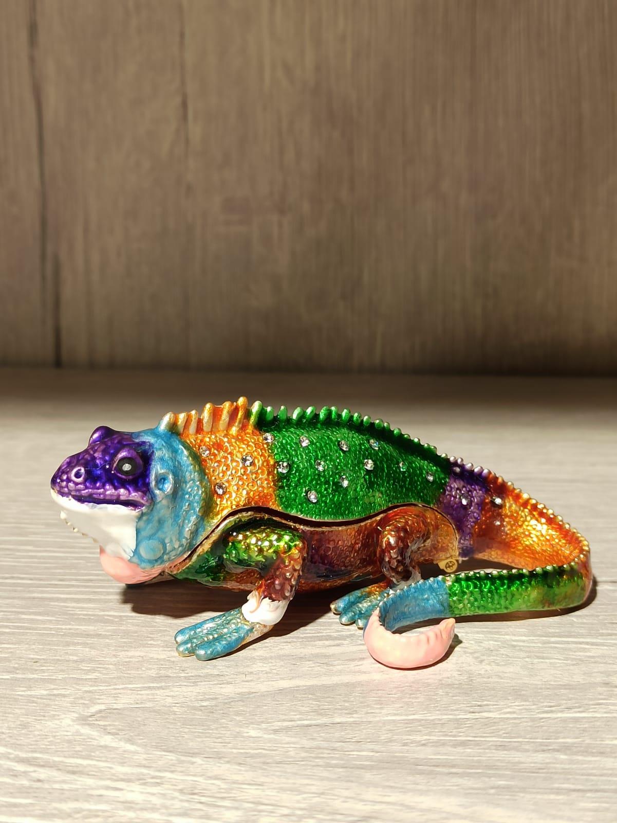 Swarovski Taşlı Iguana Mücevherlik / Dekoratif Biblo - Miamantra