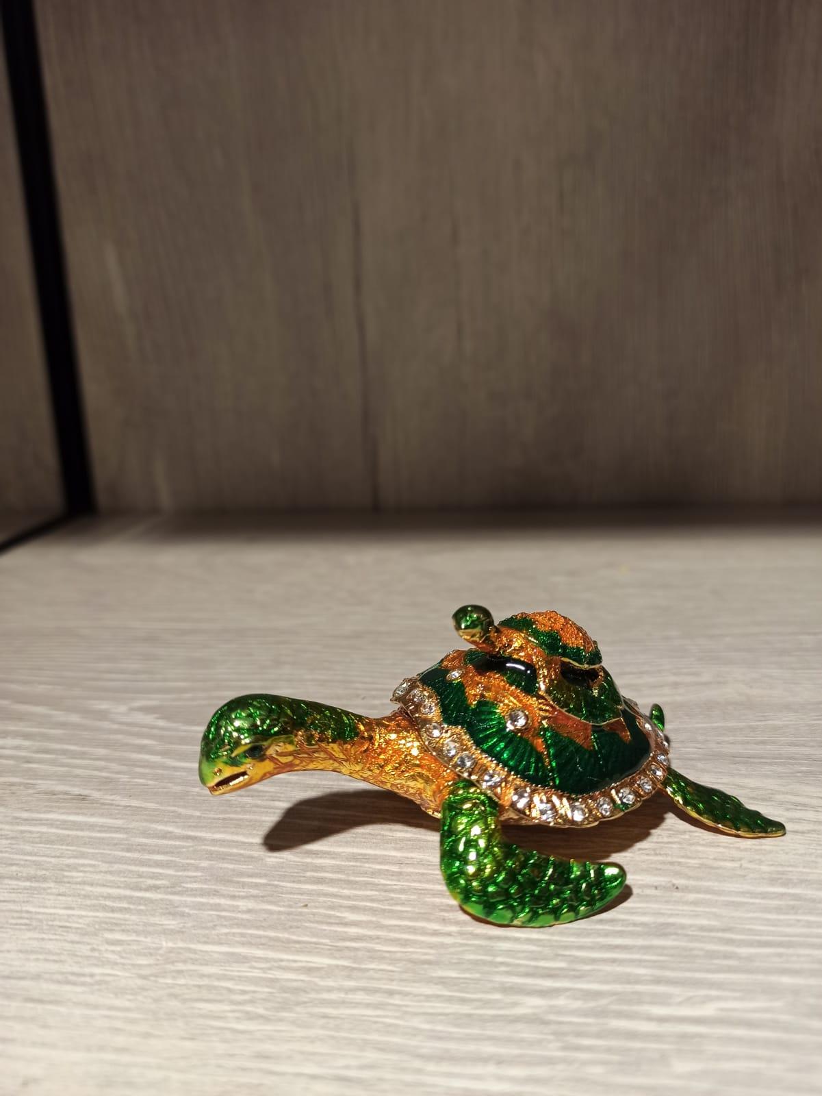 Swarovski Taşlı Kaplumbağa Mücevherlik / Dekoratif Biblo - Miamantra